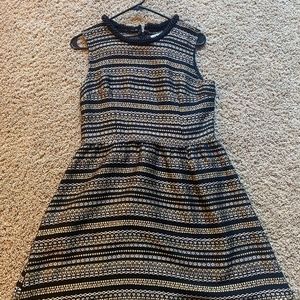 Black/Gold striped dress